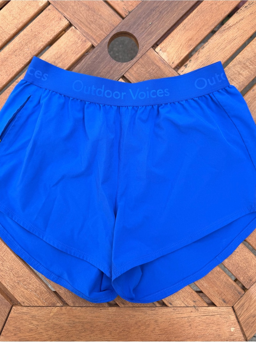 Outdoor Voices Electric Blue Athletic Shorts